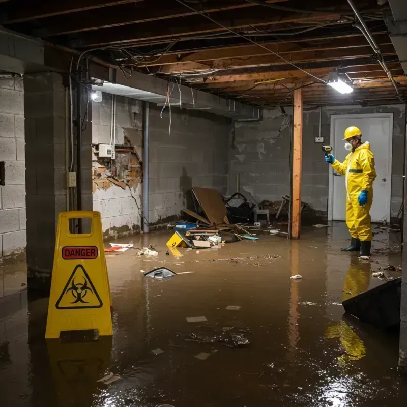 Flooded Basement Electrical Hazard in Appleton, ME Property